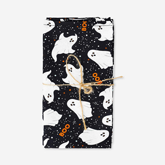 Flying Tiger Copenhagen Hayalet Desenli Siyah Kumaş Peçete