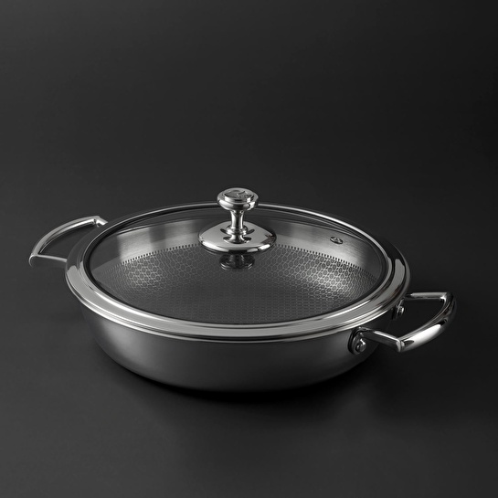 Jumbo Gourmet 3PLY 26 cm İndüksiyon Tabanlı Çelik Pilav Tenceresi