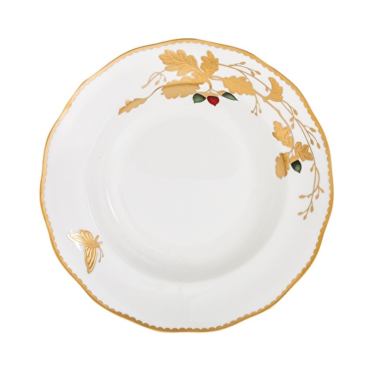 Jumbo Golden Butterfly 61 Parça 12 Kişilik Bone Yemek Takımı