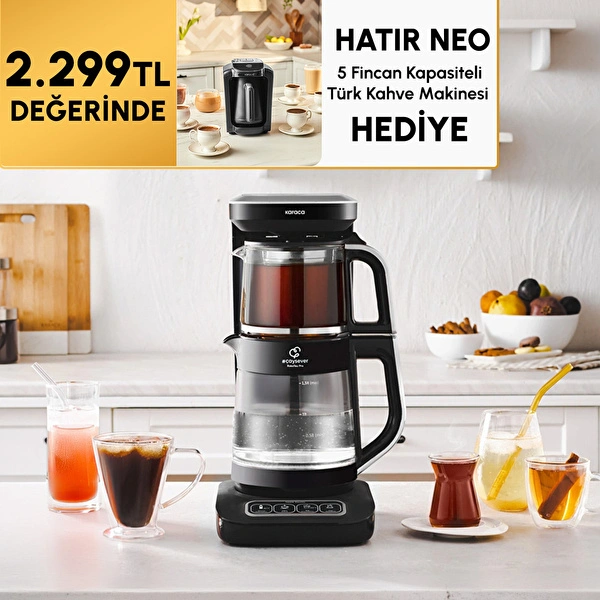 Karaca Çaysever Robotea Pro Connect 4 in 1 Konuşan Cam Çay