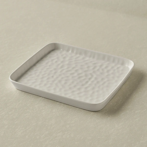 Karaca x Refika Bembeyaz Pasta Tabağı 19 cm görseli 1