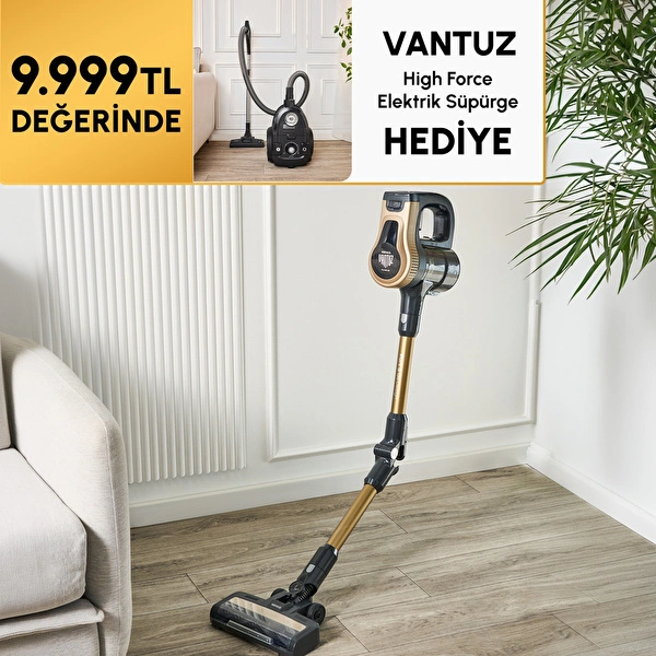 Karaca Vantuz Power Up Pro Dikey Süpürge Mineral Gold