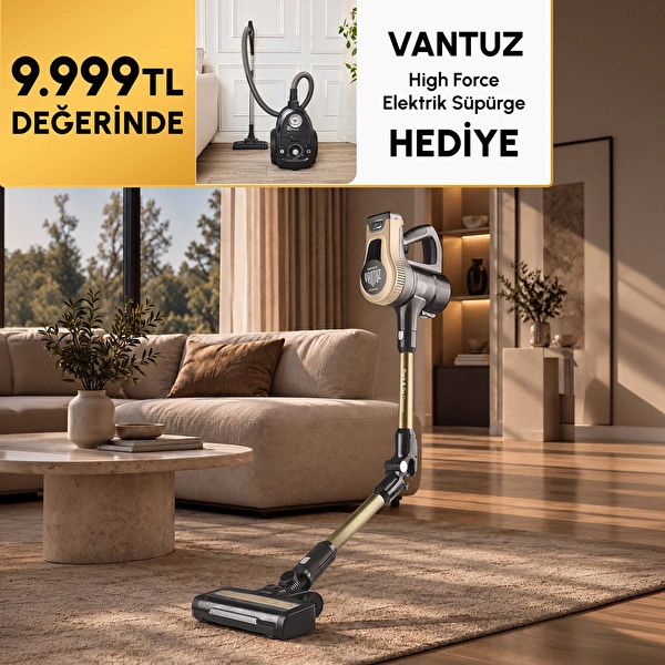 Karaca Vantuz Power Up Pro Dikey Süpürge Mineral Gold