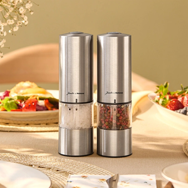 Homend Jumbo x Homend Grindgo 6003H Şarjlı Baharat Değirmen Seti