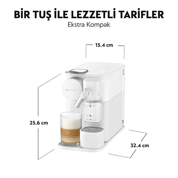 Nespresso F121 Latissima One Süt Çözümlü Kahve Makinesi Beyaz | Karaca