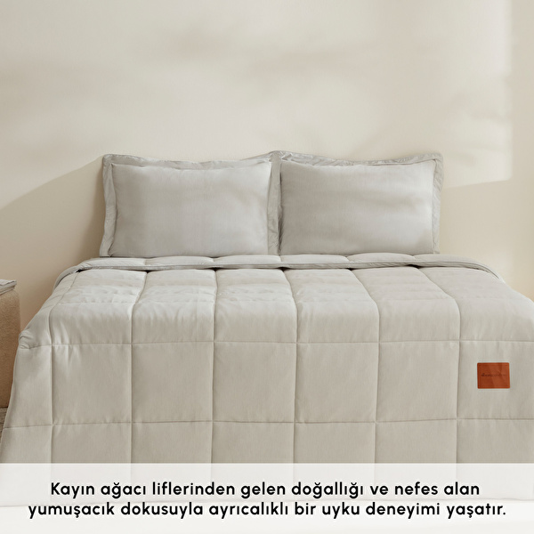 Karaca Home Benji Çift Kişilik Modal Comfort Set Açık Gri