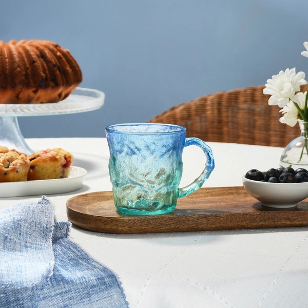 Karaca Glacier Mug Mavi Yeşil 320 ml görseli 1