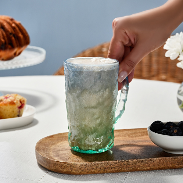 Karaca Glacier Mug Mavi Yeşil 350 ml | Karaca