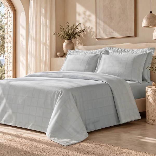 Karaca Home Royale Çift Kişilik Nevresim Takımı Açık Mavi görseli 1