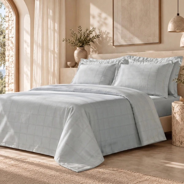 Karaca Home Royale King Size Nevresim Takımı Açık Mavi görseli 1