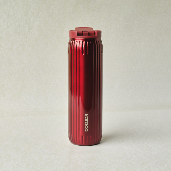 Karaca Rimo Sızdırmaz Çelik Termos 600 ml Kırmızı görseli 1
