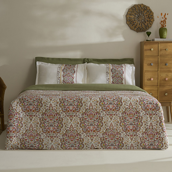Karaca Home Nicole  Krep Çift Kişilik Nevresım Takımı MultıColour görseli 1