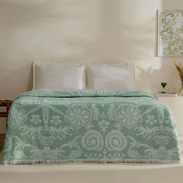 Karaca Home Avery Müslin Çift Kişilik Tek Pike Mint görseli 1