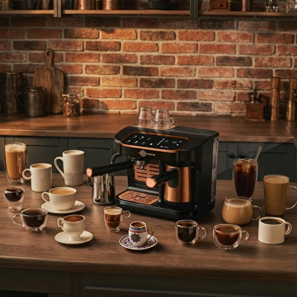 Karaca Hatır Perfetto Espresso ve Türk Kahvesi Makinesi Copper