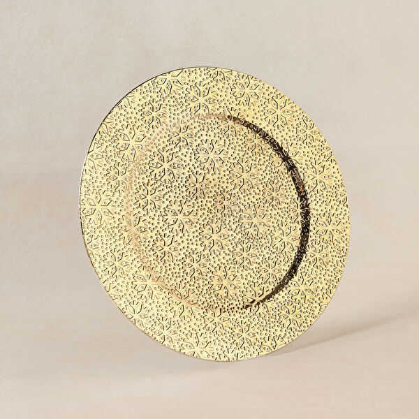 New Year Yılbaşı Snow Supla Gold 33 cm - Karaca 2 Al 1 Öde