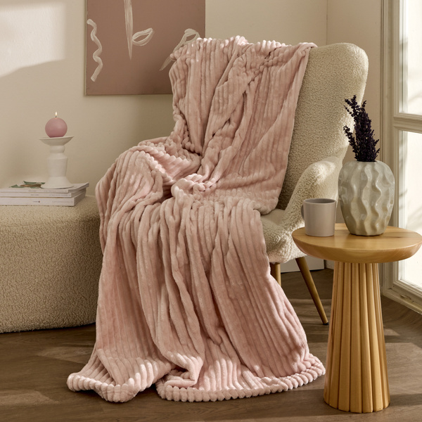 Karaca Home Joena Throw Battaniye Pudra görseli 1