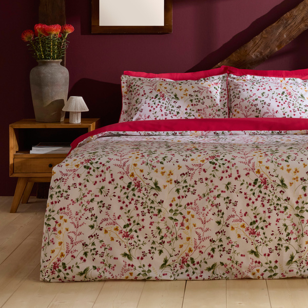 Karaca Home Berry Haven Çift Kişilik Nevresım Takımı Kırmızı görseli 1