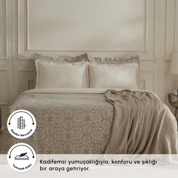 Karaca Home Megan 8 Parça Çeyiz Seti Gümüş görseli 1