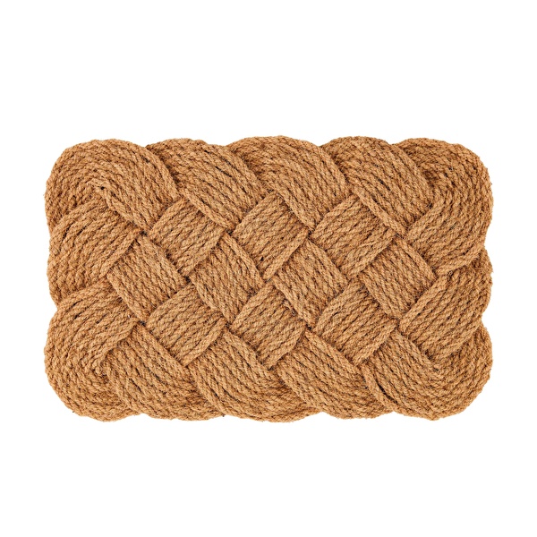 Kaşmir Halı Örgü Natural Coco Paspas 45x75 cm görseli 1