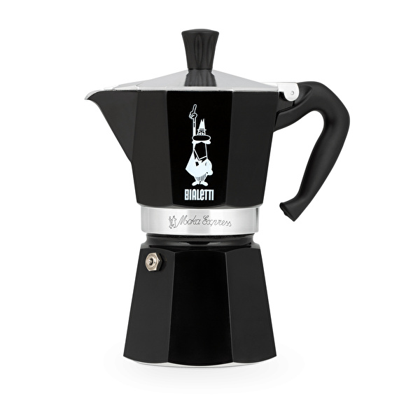 Bialetti Moka Pot Express Siyah 6 Cup görseli 1