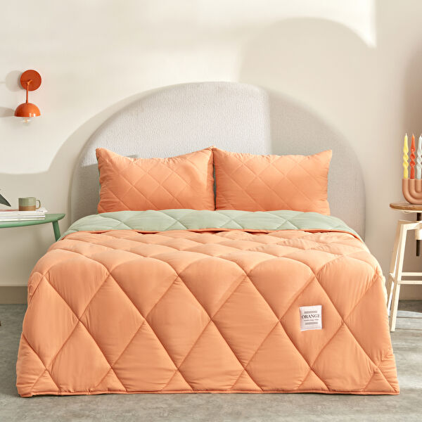 Karaca Home Smart Comfort Orange Çift Kişilik Uyku Seti görseli 1