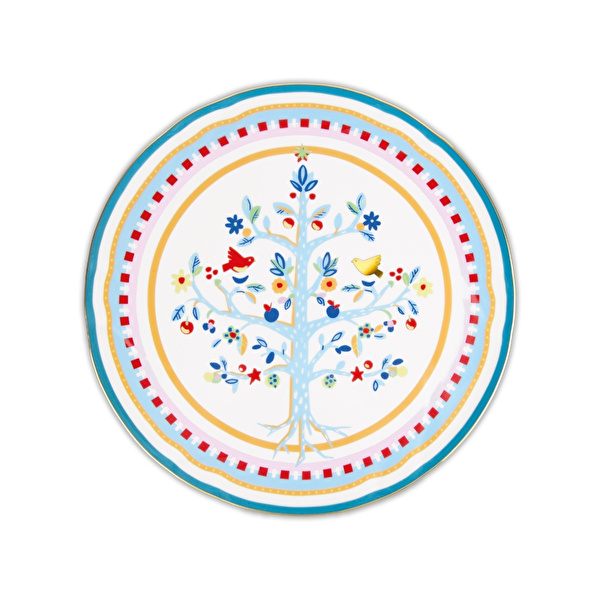 Baci Milano Mamma Mia Ağaç Desenli Servis Tabağı 31 cm
