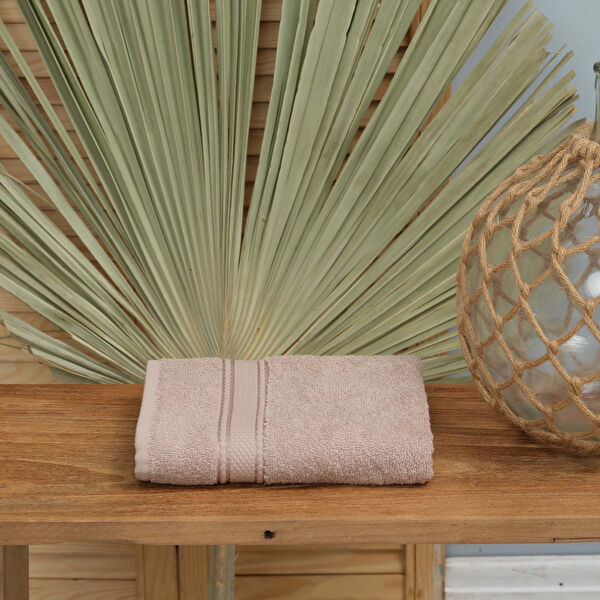 Karaca Home Daily Soft %100 Pamuk Yüz Havlusu 50x90 cm Bej  görseli 1