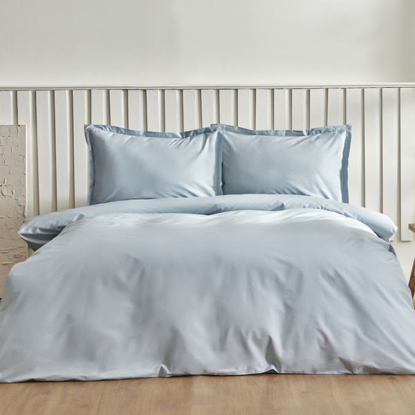 Karaca Home Cool Touch Stripe Çift Kişilik Nevresim Takımı Mavi  görseli 1