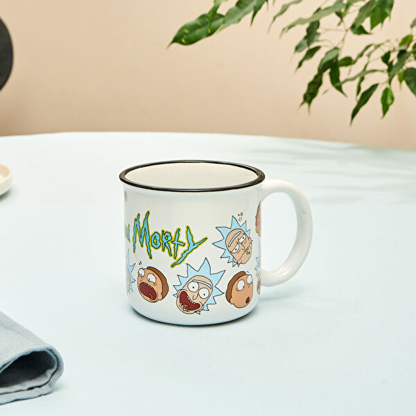 Rick And Morty Beyaz Kupa 400 Ml - Karaca 2 Al 1 Öde