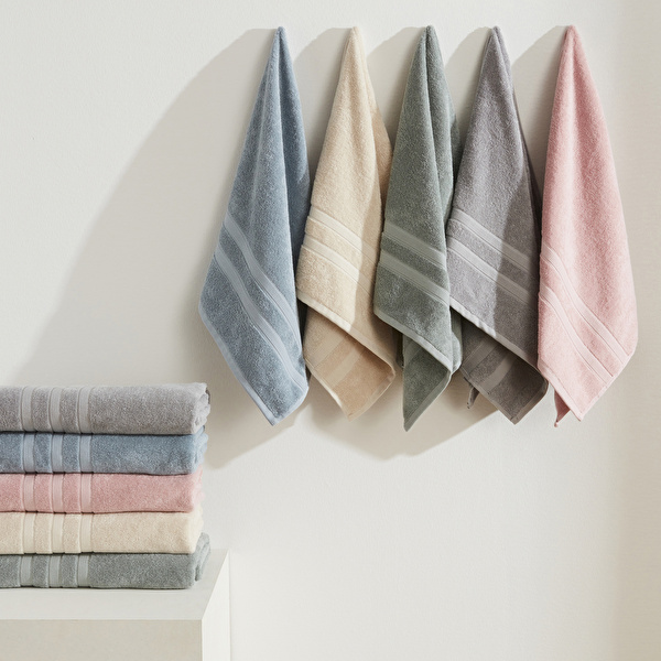 Karaca Home Comfort Touch Düz %100 Pamuk Havlu Mint 85x150 Cm görseli 1