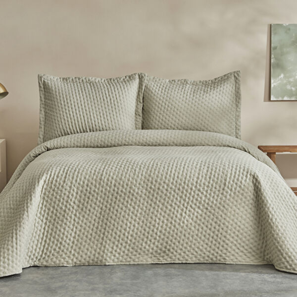 Karaca Home Breeze Soft Çift Kişilik Yatak Örtüsü Takımı Adaçayı görseli 1
