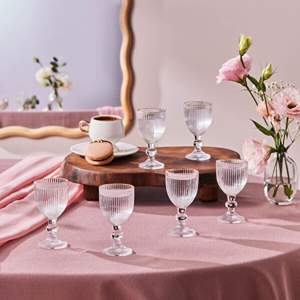 Karaca Rocco 6'lı Kahve Yanı Bardağı Gold 60 ml