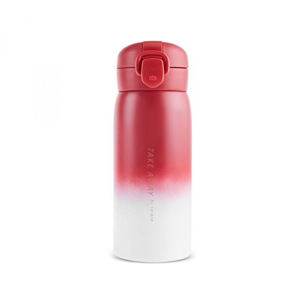 Karaca Skyfall Çelik Sızdırmaz Termos Kırmızı 350 ml görseli 1