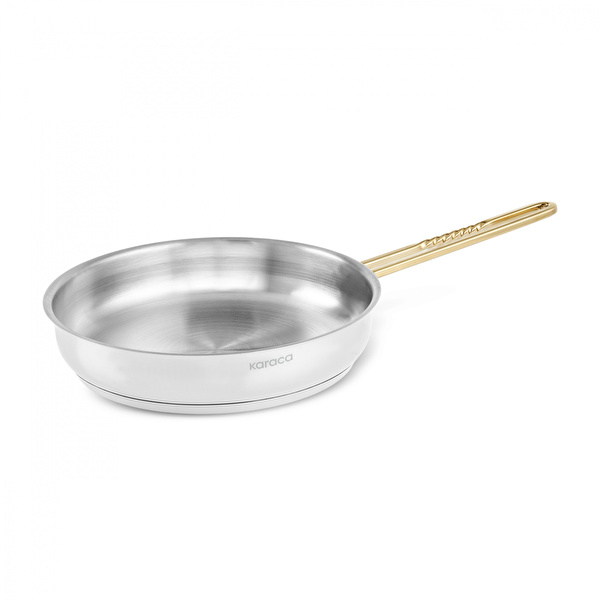 Karaca Maçka İndüksiyon Tabanlı Çelik Tava 26 Cm Gold görseli 1