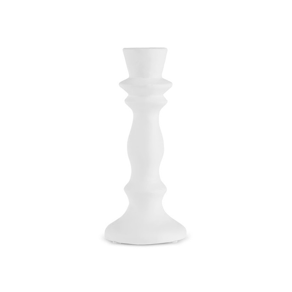 Karaca Home Stone Şamdan Beyaz 9,4x9,4x21,2 cm görseli 1