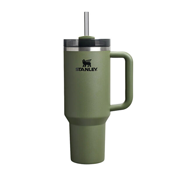 Stanley The Quencher Flowstate Tumbler Pipetli Termos Bardak 1,18L Dried Pine görseli 1