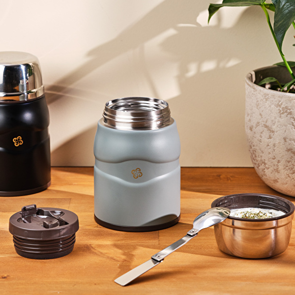 Emsan Smart Gri Yiyecek Termosu 500 ml görseli 1