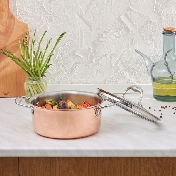 Karaca Powersteel 3Ply 316+ İndüksiyon Tabanlı Çelik Tencere 20 Cm Copper görseli 1