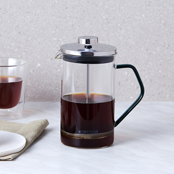 Karaca Coffe Bean Borosilikat Cam French Press Cool Green 600 ml görseli 1