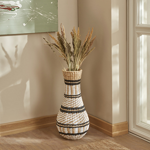 Karaca Home Silviana Hasır Vazo 43 cm görseli 1