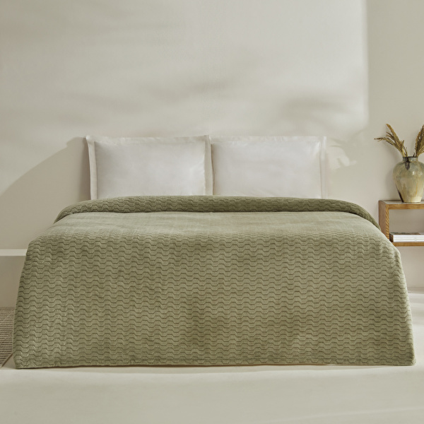 Karaca Home Raunda Tek Kişilik Wellsoft Battaniye Mint görseli 1