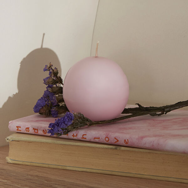 Karaca Home Ball Mum Pembe 6 cm görseli 1