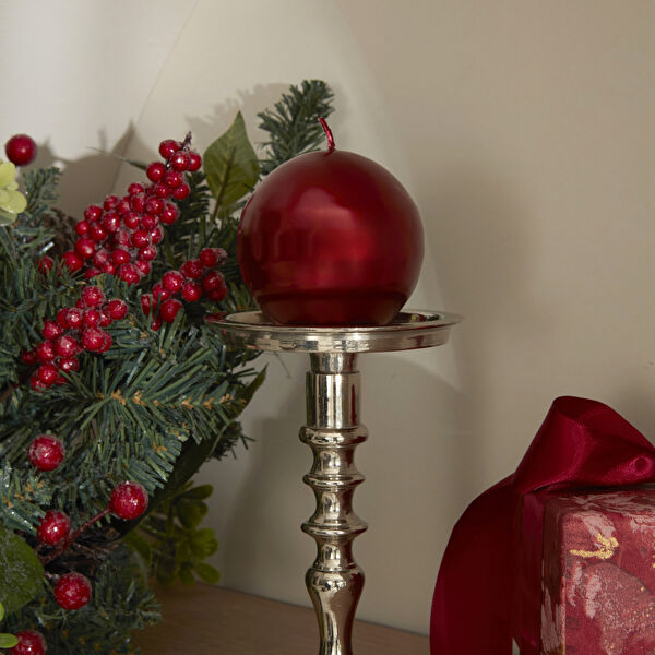 Karaca Home Ball Mum Kırmızı 7 cm görseli 1