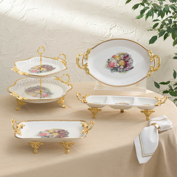 Karaca Home Karaca Crown Dekoratif Tabak 30,48X20,3X7,5 cm | Karaca