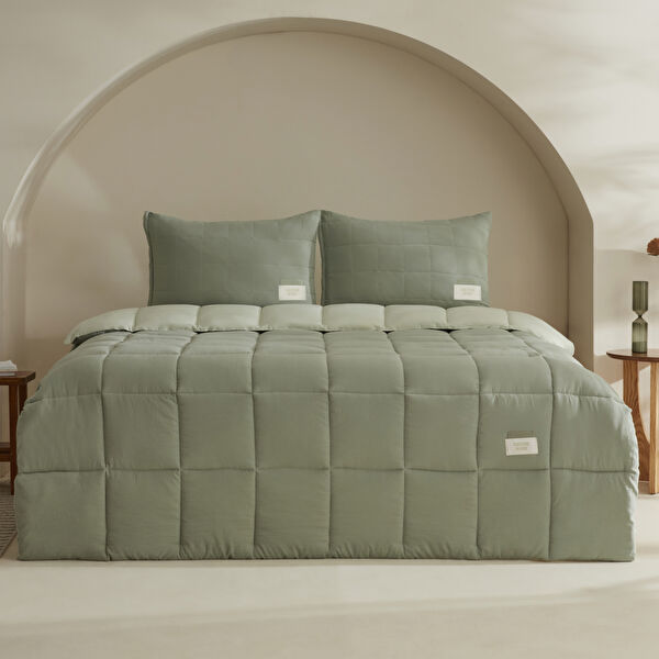 Karaca Home Relax Çift Kişilik Comfort Set/Uyku Seti Yeşil görseli 1