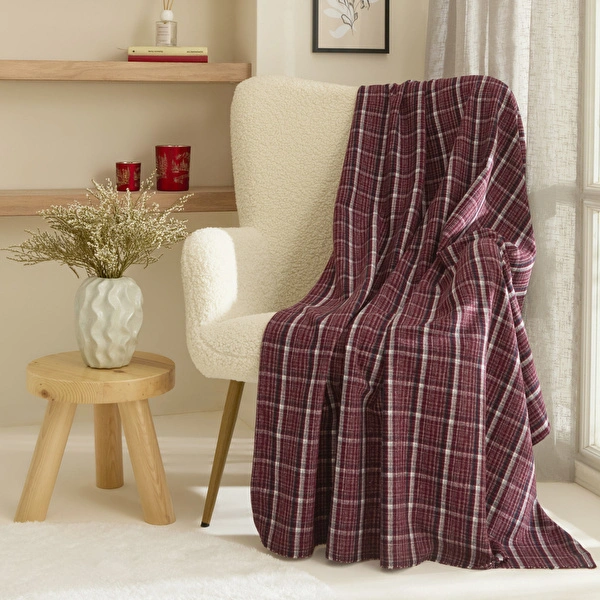Karaca Home Flanel Throw Tv Battaniyesi Siyah-Rose görseli 1