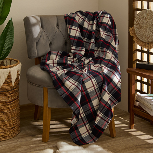 Karaca Home Flanel Throw Tv Battaniyesi Siyah  görseli 1