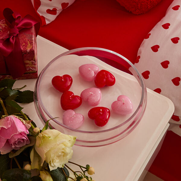 Amour Kalpli Yüzen Mum Pembe - Karaca 2 Al 1 Öde