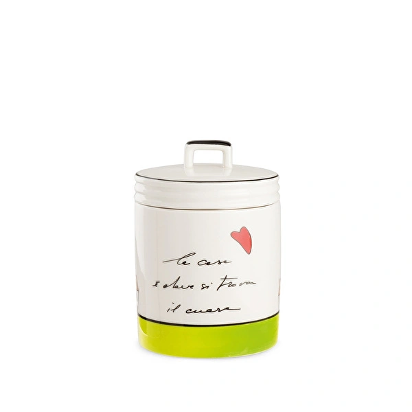 Egan Italy Le Casette Kavanoz Yeşil 9x12 cm görseli 1