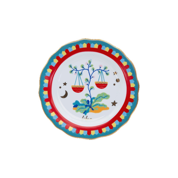 Baci Milano Zodiac Vibe Pasta Tabağı Terazi Burcu 16 cm  görseli 1